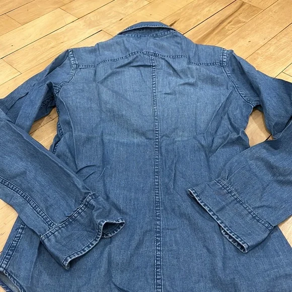 Uniqlo Denim Shirt Sz S - Picture 11 of 12